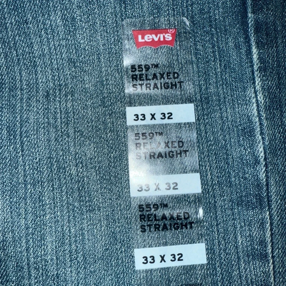 Levis 559 Jeans Relaxed Straight 100% Cotton Size 33x32 NEW Adult Denim - Picture 5 of 12